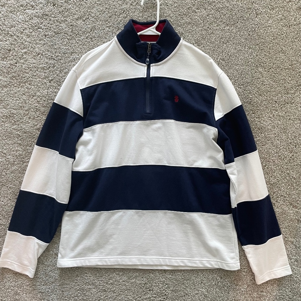Men’s Izod Quarter Zip Pullover, Size M